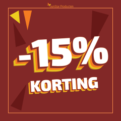15% KORTING