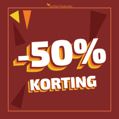 50% KORTING