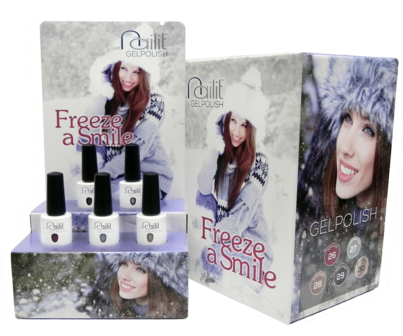 Nailit display Freeze a Smile incl. 5 kleuren