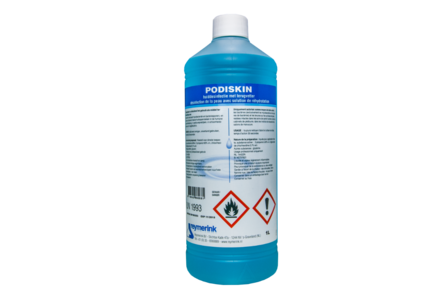 Reymerink Podiskin chloorhexidine 1 liter Hand- en huiddesinfectiemiddel met terugvettende werking. 1 liter