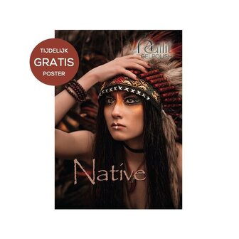 Nailit Native display incl. 5 kleuren + GRATIS potje glittermix &amp; poster