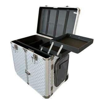 Pedicurekoffer deluxe Disco zilver