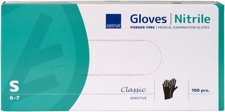 ABENA Handschoenen Nitrile zwart 100 stuks