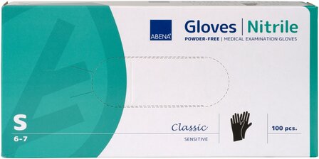   Handschoenen Nitrile zwart 100 stuks