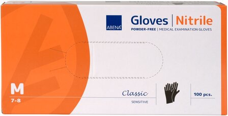 ABENA Handschoenen Nitrile zwart 100 stuks