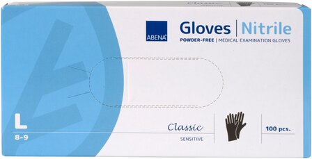 ABENA Handschoenen Nitrile zwart 100 stuks