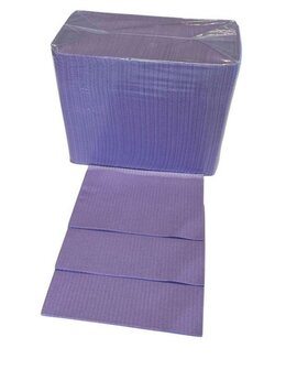  Sunstar Dental towel Uni met plastic laag doos 500 stuks PAARS