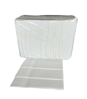   Sunstar Dental towel Uni met plastic laag doos 500 stuks WIT