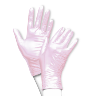   Unigloves nitrile handschoenen FANCY ROZE doos 100 stuks