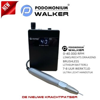Podomonium Walker ultra moderne wireless pocket Freesmotor 40.000 rpm
