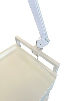 Swan Prof trolley - luxe werktafel 2 lades - kleur wit