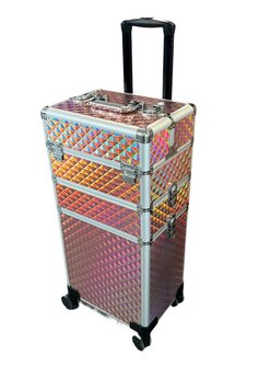 Podostar Make-up Koffer &ndash; Visagie koffer - ROSE GOLD - Professionele Opbergruimte voor al je Beautybenodigdheden