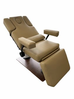Swan SPA Stoel &quot;EMMA&quot; behandelstoel 4 motorig - Taupe - Verwarming - Geheugen