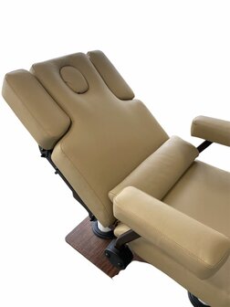 Swan SPA Stoel &quot;EMMA&quot; behandelstoel 4 motorig - Taupe - Verwarming - Geheugen