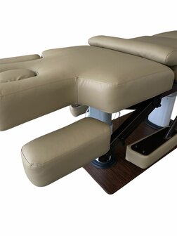 Swan SPA Stoel &quot;EMMA&quot; behandelstoel 4 motorig - Taupe - Verwarming - Geheugen