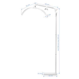 GLOW Half-Moon eyelash lamp FX07 white