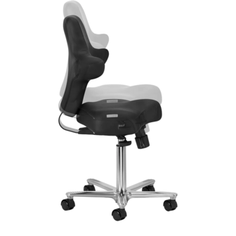 Pedicure Tabouret Azzurro met borst steun | ZWART