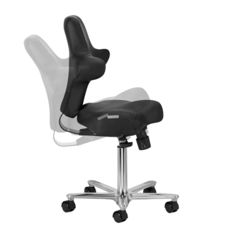 Pedicure Tabouret Azzurro met borst steun | ZWART