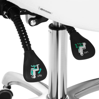 GIOVANNI Tabouret 1004 zadelkruk | WIT