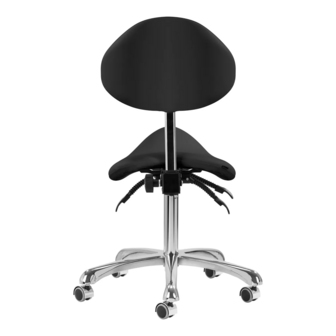 GIOVANNI Tabouret 1004 zadelkruk | ZWART