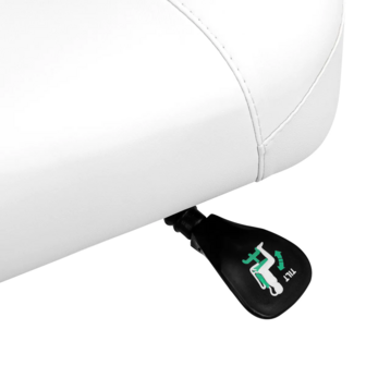 GIOVANNI Tabouret 1005 | Vierkant kussen | WIT