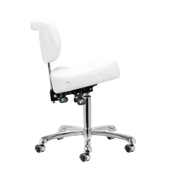 GIOVANNI Tabouret 1005 | Vierkant kussen | WIT