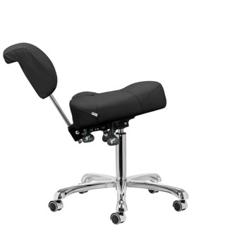GIOVANNI Tabouret 1005 | Vierkant kussen | ZWART