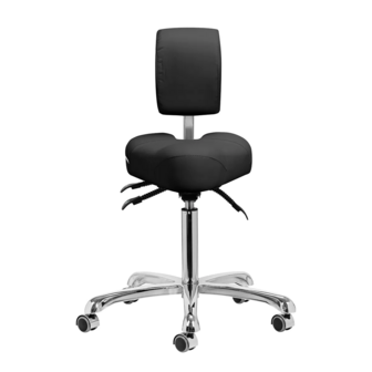 GIOVANNI Tabouret 1005 | Vierkant kussen | ZWART