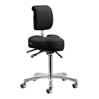GIOVANNI Tabouret 1005 | Vierkant kussen | ZWART