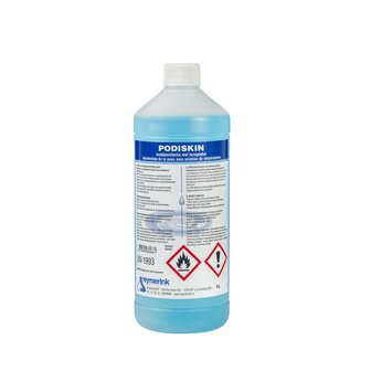 Reymerink Podiskin chloorhexidine 1 liter Hand- en huiddesinfectiemiddel met terugvettende werking. 1 liter