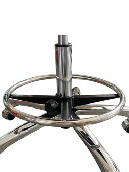 Tabouret Voetring | Zadelkruk voetsteun | Chrome