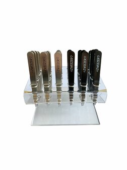 Pincet Cadeauset Display theTWEEZER ZWART/ZILVER 24 stuks. Van &euro;37.95 voor &euro;24.95