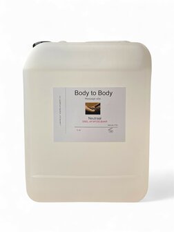 Body &amp; Body massage olie neutraal can 5 liter (snel afspoelbaar)