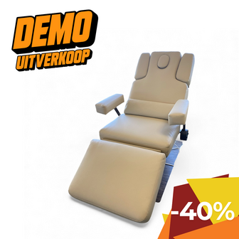 Swan SPA Stoel &quot;EMMA&quot; behandelstoel 4 motorig - Taupe - Verwarming - Geheugen - DEMO