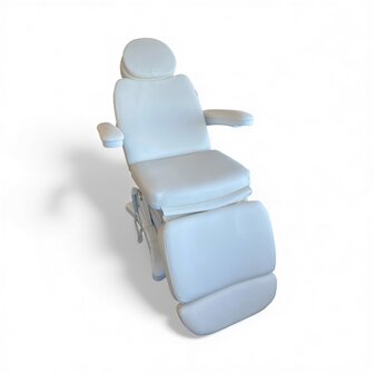 Swan Behandelstoel ANNA - Basic Star WIT, 3 motoren (Rug,kantel, hoog laag) been hydraulisch, op 2 wielen, 1 jaar garantie + 3 jaar op motoren.