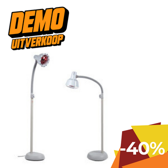 Swan Infrarood lamp met flexibele arm op statief, 275 watt. 
