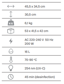 Handdoekwarmer | BASE | 16L met UV 