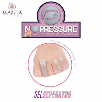 Podo silicone teenscheider - Maat M - Per paar. 