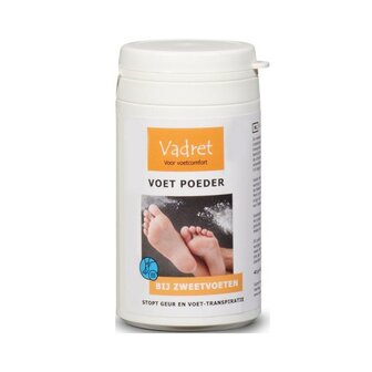 Vadret voetpoeder anti-transpiratie 40 gram