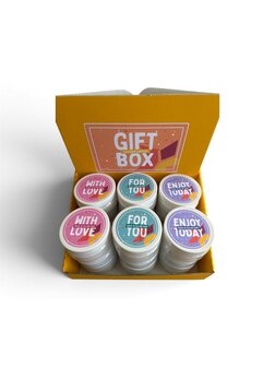 Gift Box Bath &amp; Scrub Salt 18 x 125 gram  2 DOZEN VOORDEEL