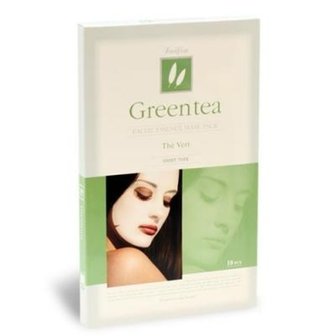 Faifia Gezichtsmasker Groene Thee, 9 + 1 Gratis