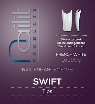 Nailit Tipbox Swift White 100 st.