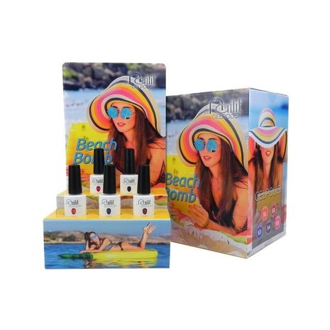 Nailit Beach Bomb display incl. 5 kleuren + gratis poster