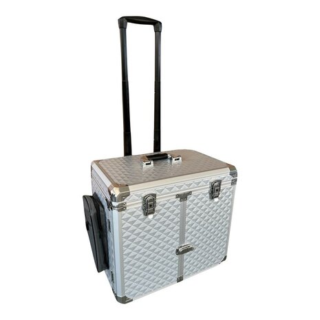 Pedicurekoffer deluxe Disco zilver