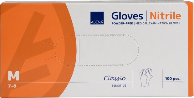 ABENA Handschoenen Nitrile wit omdoos 10 doosjes