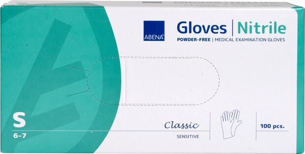 ABENA Handschoenen Nitrile wit omdoos 10 doosjes