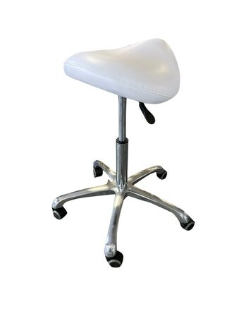 Swan Tabouret LUNA zadelzit chrome voet 12 maanden garantie