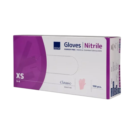 ABENA Handschoenen Nitrile Roze doosje 100 stuks
