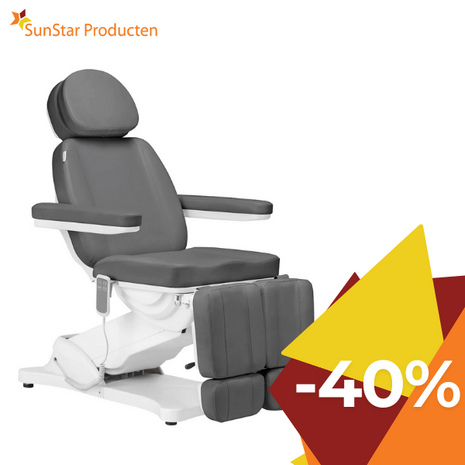 SILLON PEDICURE Behandelstoel Classic - 3 motoren - Grijs - DEMO