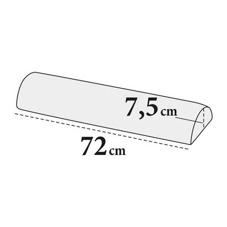 Medixwell knierol halfrond ''MAXI'' WIT 7,5 cm x 70 cm